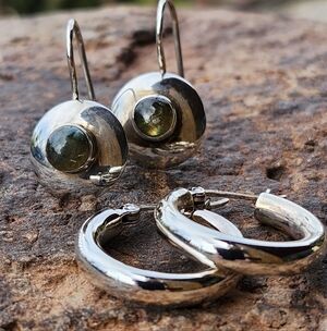 Sterling Silver Set Of 2 Earrings